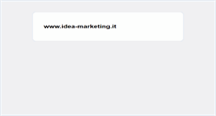 Desktop Screenshot of idea-marketing.it